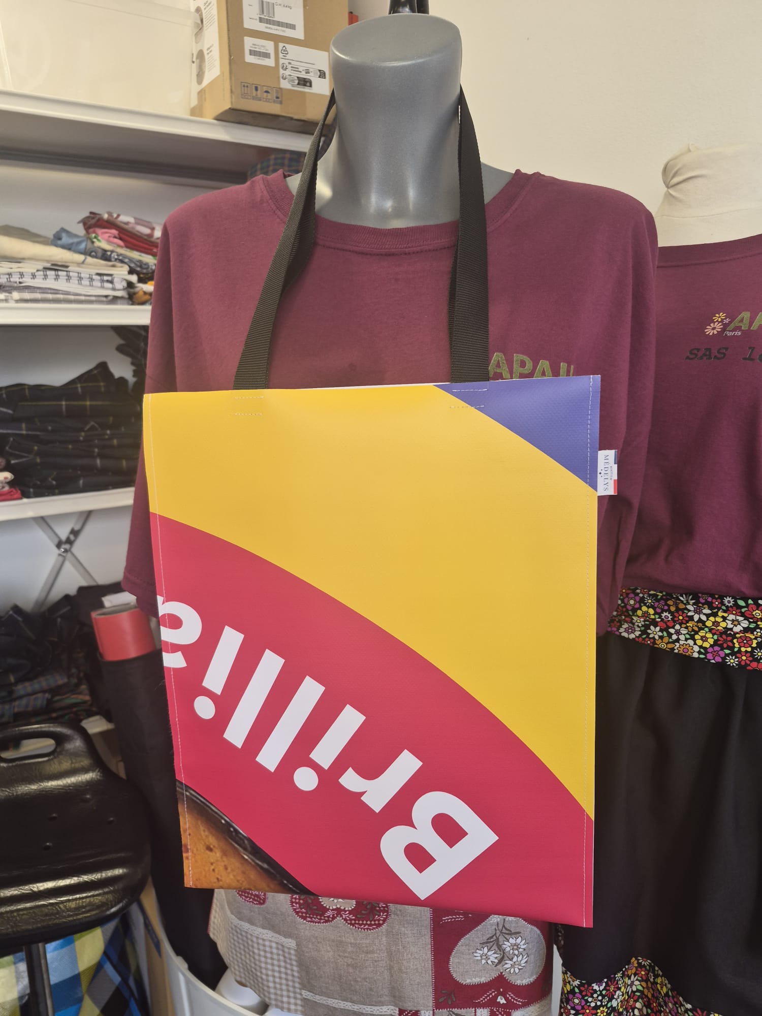 medelys x tissup recyclage kakemono